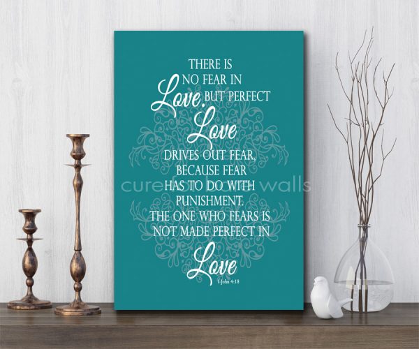 Perfect Love - 1 John 4:18, 11x14 Canvas – Canvases for Christ
